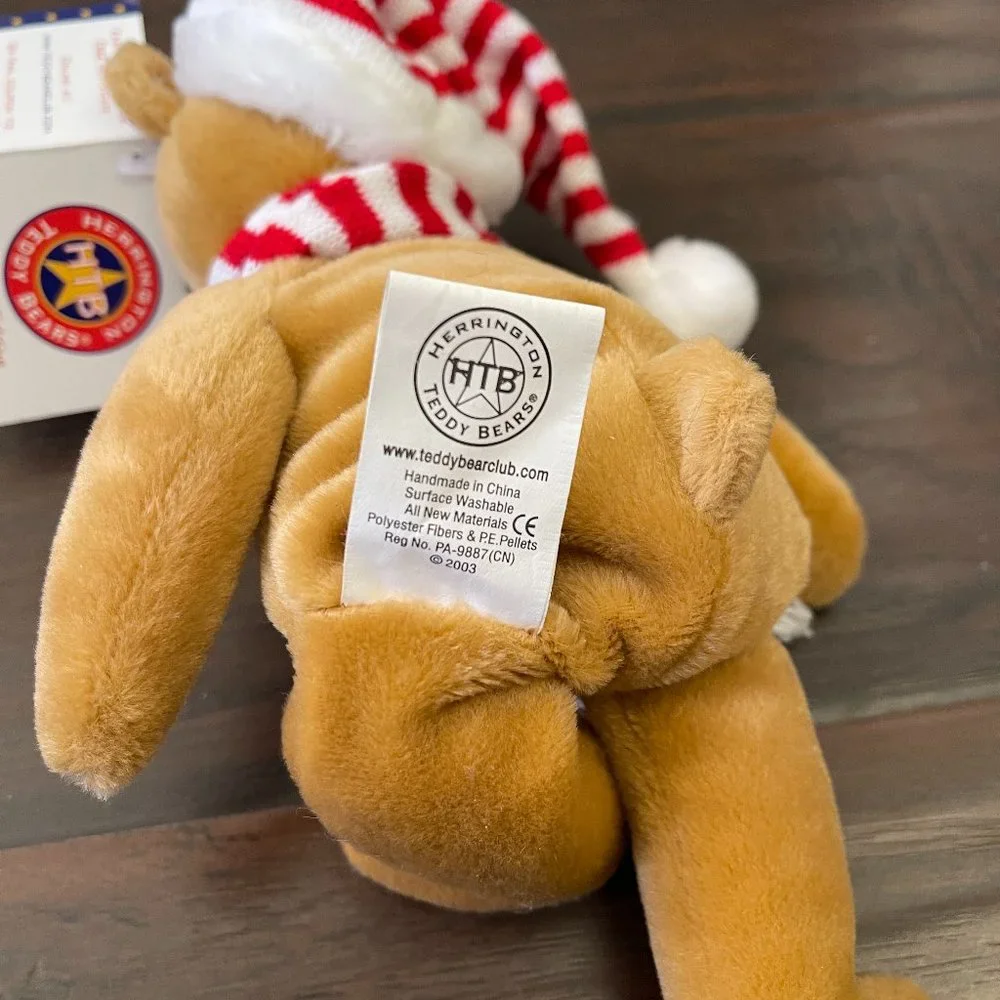 NWT Herrington Hard Rock Hotel Las Vegas Limited Edition 2003 Holiday Teddy Bear - Picture 7 of 8